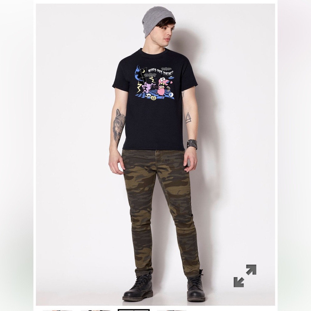Spencer’s Who's Out There T Shirt - Courage the Cowardly Dog S42 - Picture 3 of 5